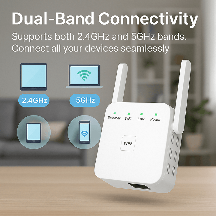 BowLift | UltraXtend 5G WiFi Booster UK – Best Dual-Band WiFi Extender for Home & Garden Signal Coverage