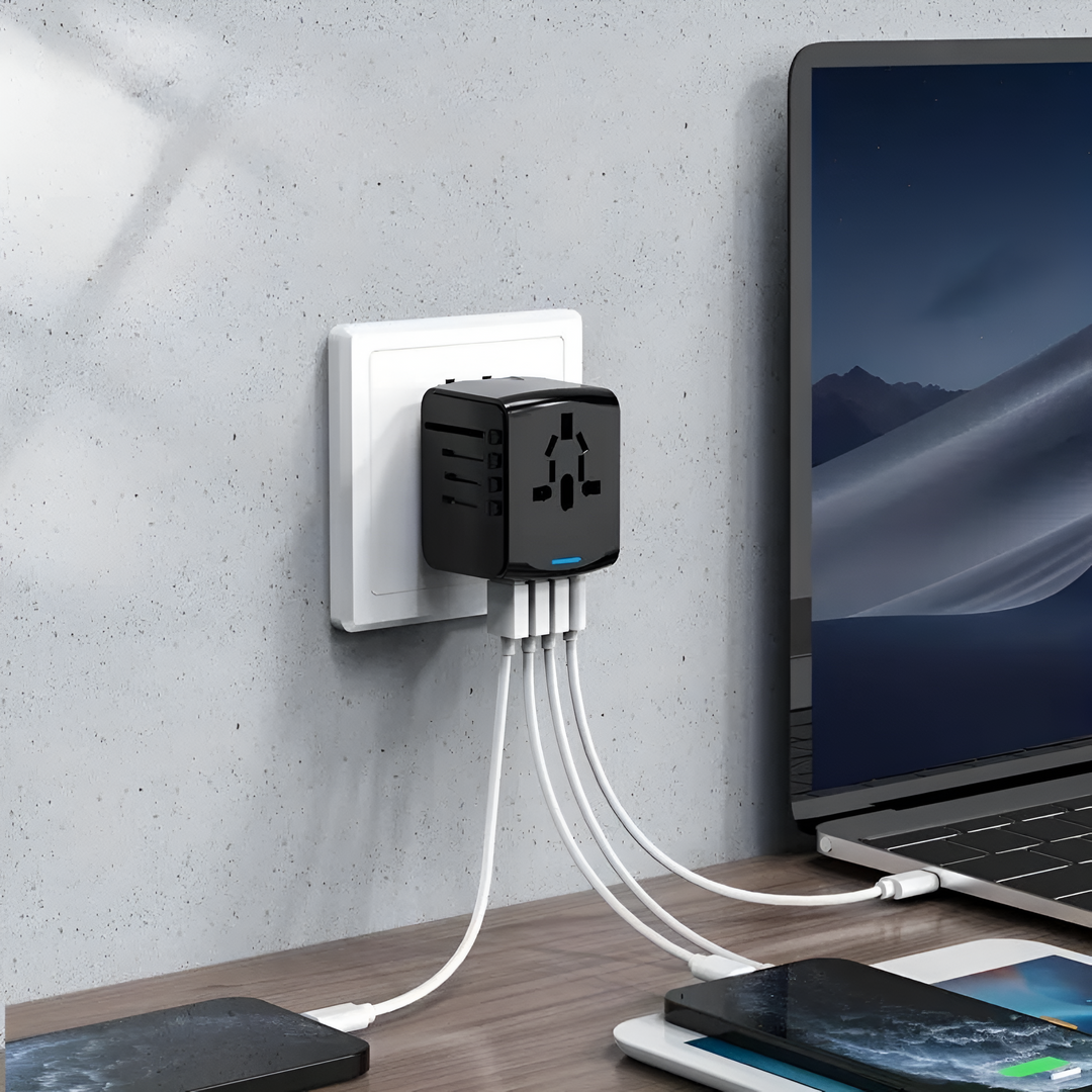 BowLift | Universal Travel Adapter | Worldwide Compatibility, Compact Design & Ideal for Frequent Flyers and International Explorers