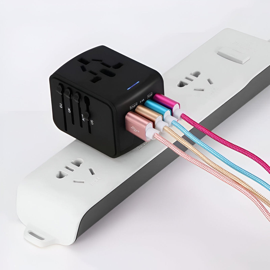 BowLift | Universal Travel Adapter | Worldwide Compatibility, Compact Design & Ideal for Frequent Flyers and International Explorers