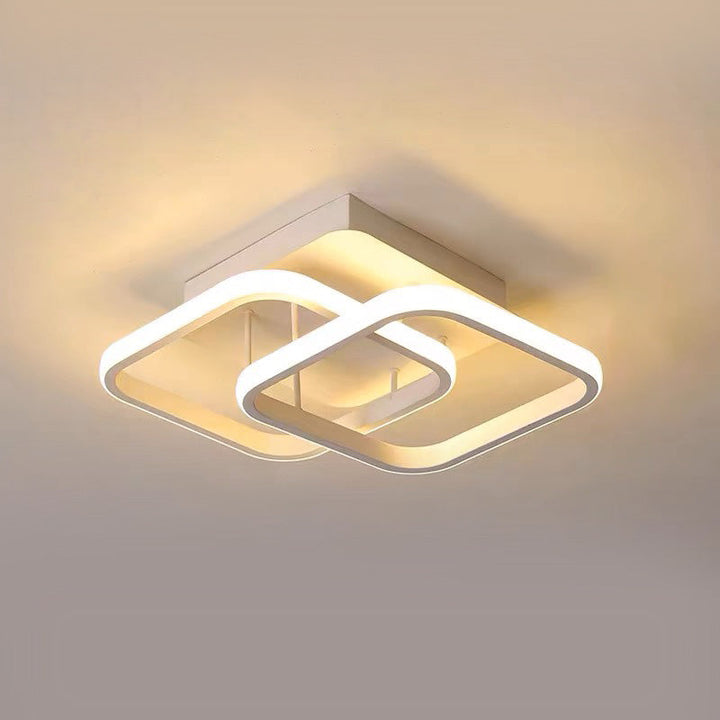 BowLift | Ceiling Light with LED Black Metal Frame
