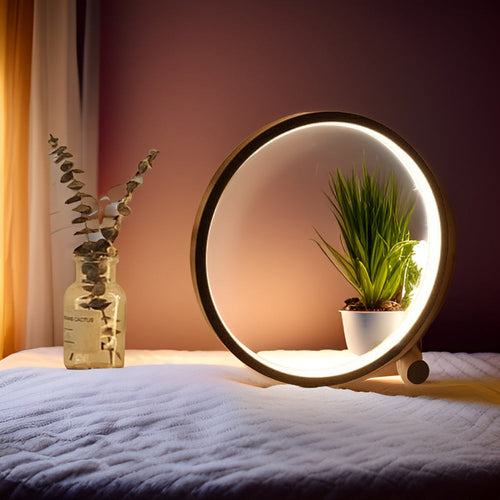 Minimalist Dimmable Table Lamp - EclipseAura Lamp | Bowlift