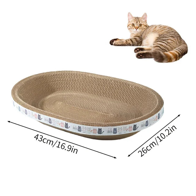 CozyCardboard - Durable Round Cat Scratcher and Bed Bowlift