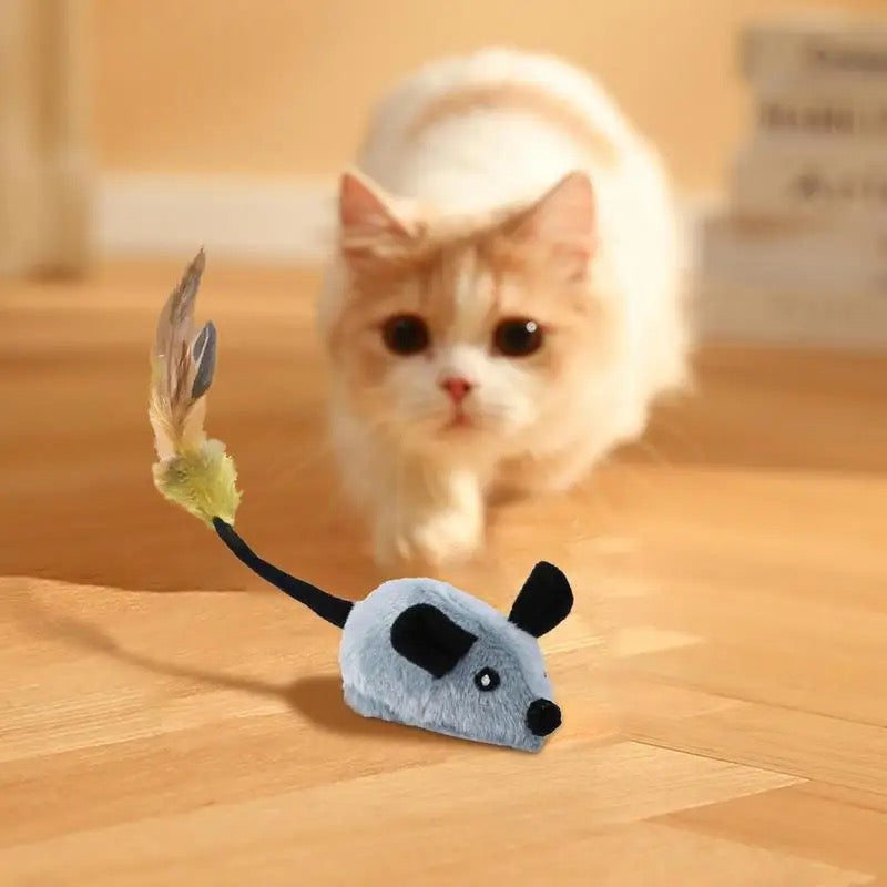 BowLift | Cat Toy Interactive Plush Mouse with Tail