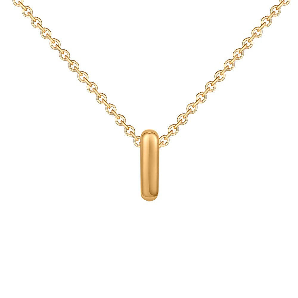 BowLift | Dainty Bubble Letter Initial Necklace