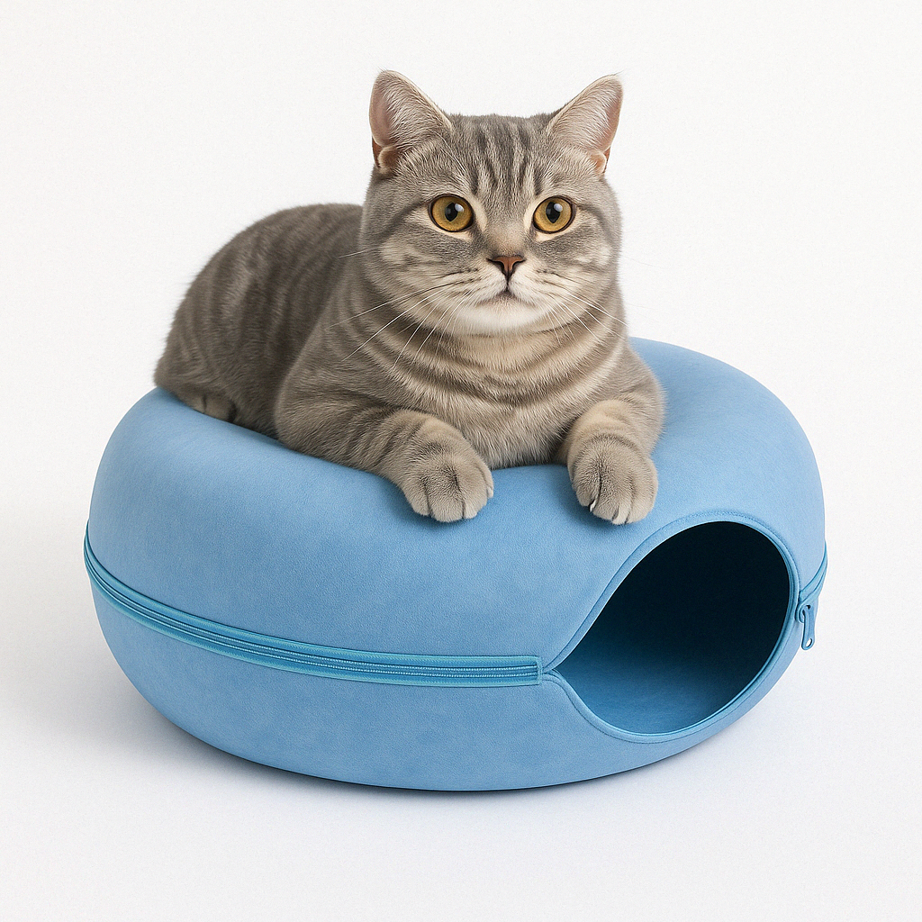 BowLift | Cat Bed Felt Tunnel Cave for Multi Cats