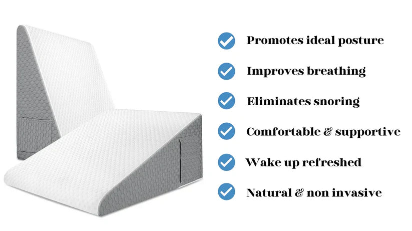 BowLift | Wedge Pillow for Sleep Apnea | Elevates Head, Reduces Snoring & Acid Reflux for Restful Sleep