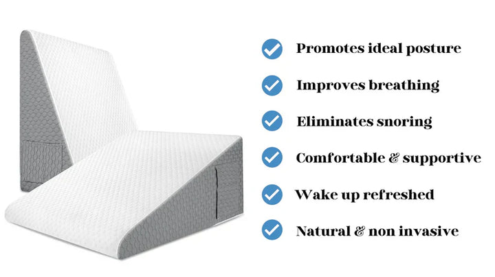 BowLift | Wedge Pillow for Sleep Apnea | Elevates Head, Reduces Snoring & Acid Reflux for Restful Sleep
