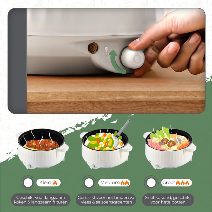 FlexiCooker – Stylish Electric Multicooker for Cooking Bowlift