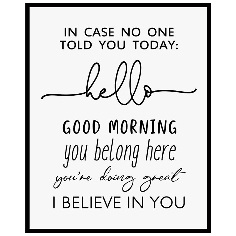 Hello Artistic Quote Wall Art | Bowlift