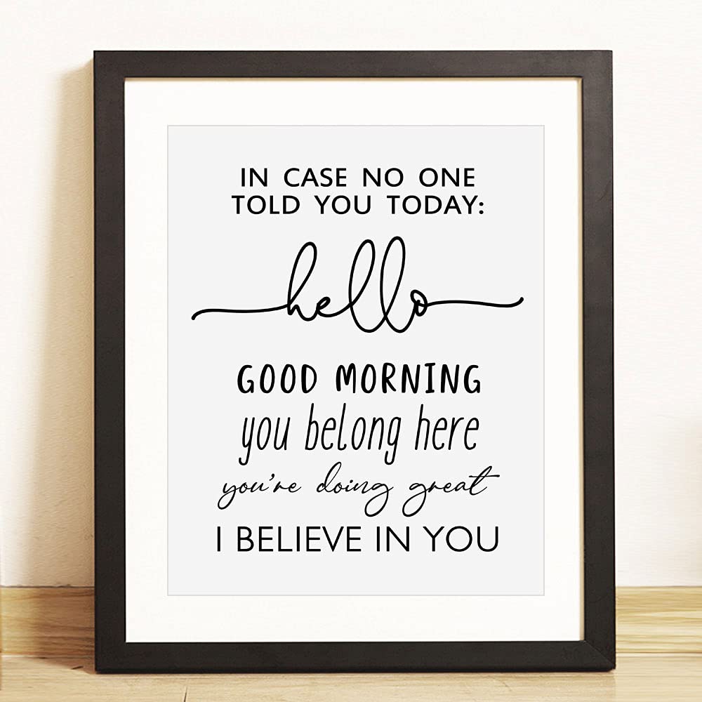 Hello Artistic Quote Wall Art | Bowlift