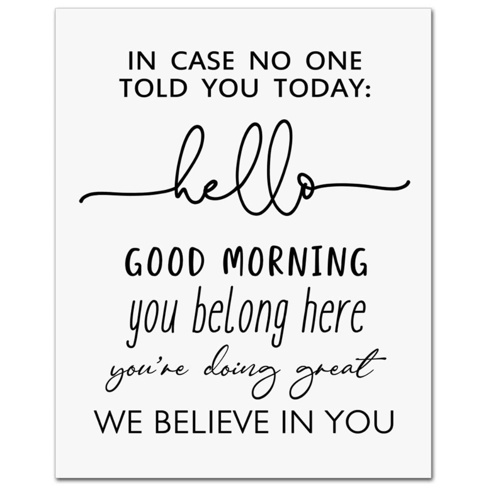 Hello Artistic Quote Wall Art | Bowlift