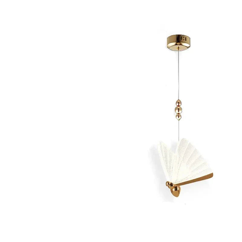 BowLift | FlutterGlow – Artistic Butterfly-Shaped Pendant Lamp