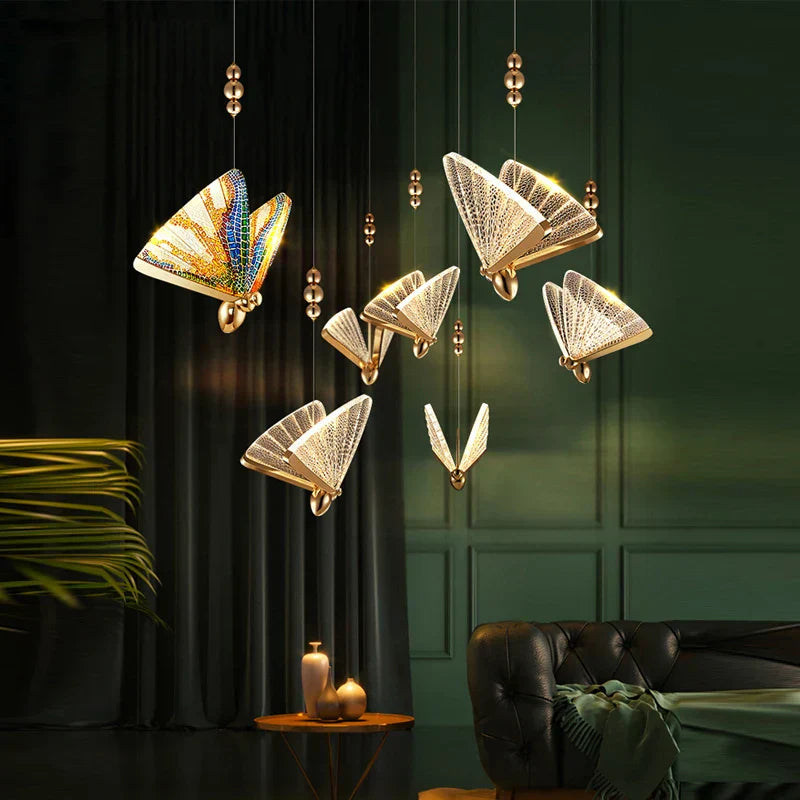 BowLift | Modern Creative LED Pendant Lamp with Decorative Butterfly Design