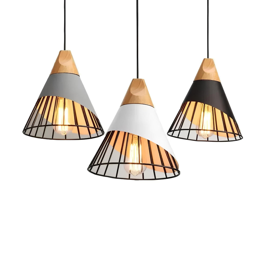BowLift | Industrial Pendant Lamp With Open Cage Design