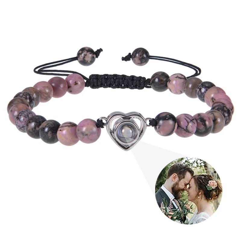 BowLift | Projection bracelet with infinity heart and personalized photo