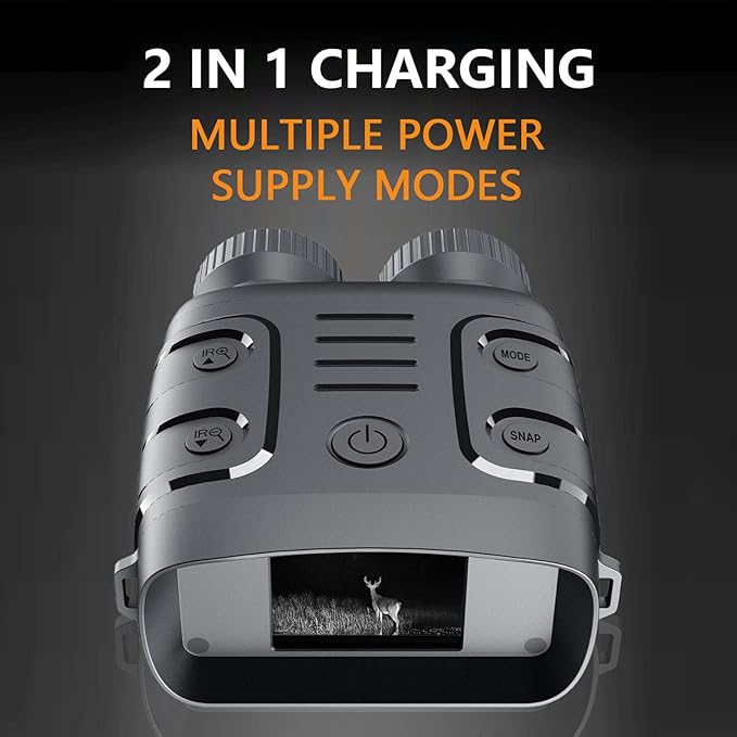 BowLift | Infrared Night Vision Binoculars Camera - HD 4x Zoom Night Vision Goggles for Total Darkness