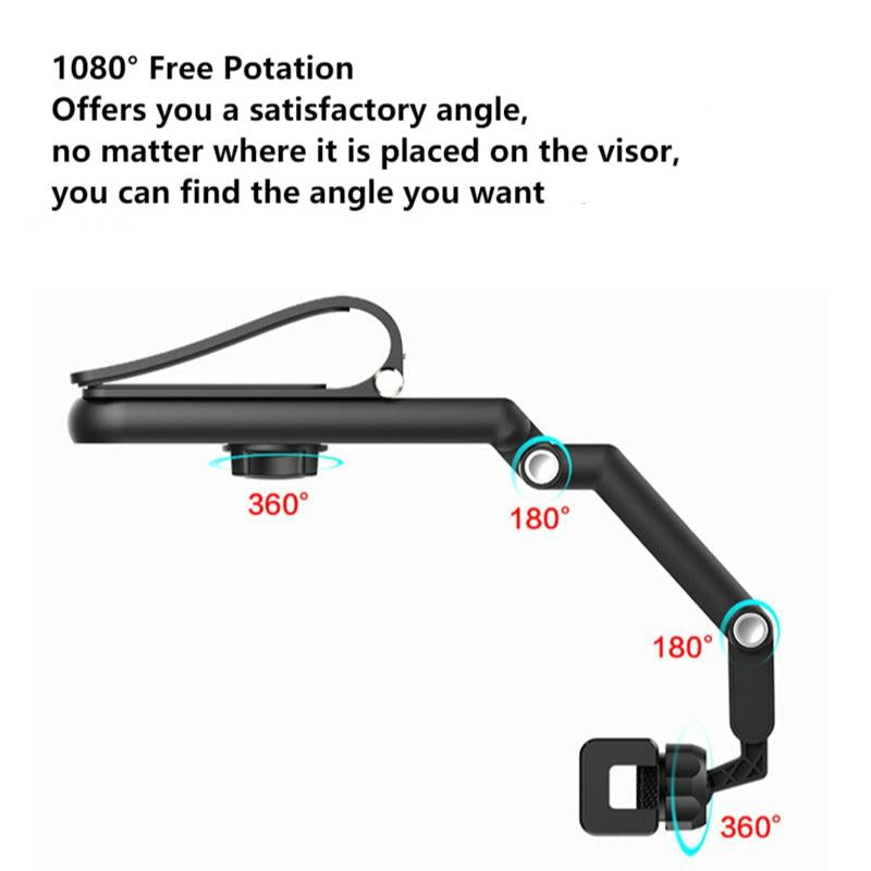 Rotatable Multifunctional Sun Visor Cell Phone Holder | Bowlift