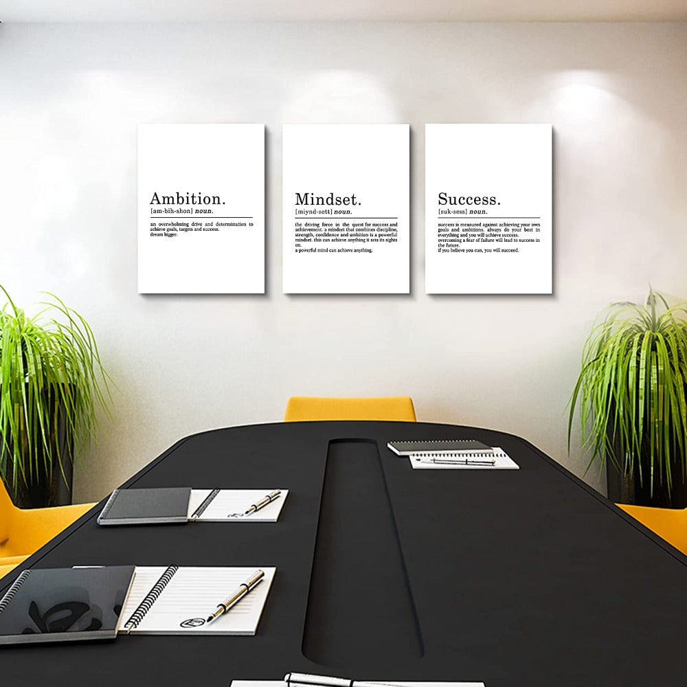 Framed Canvas Wall Art Quote | Bowlift