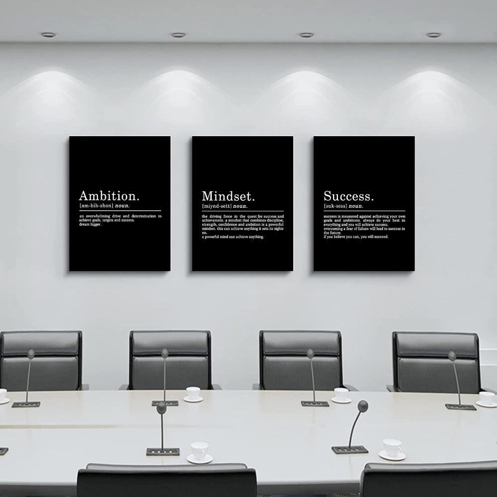 Framed Canvas Wall Art Quote | Bowlift