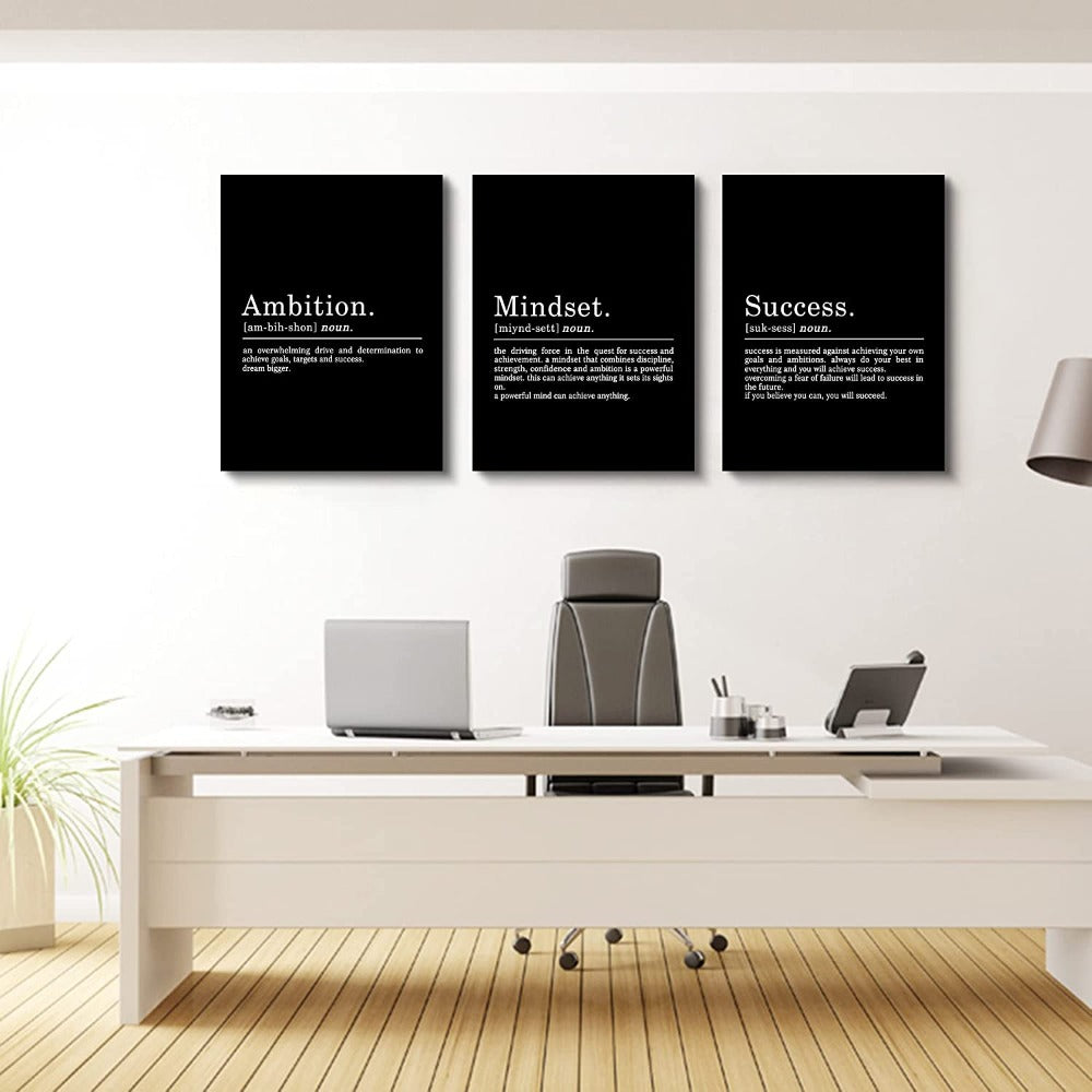 Framed Canvas Wall Art Quote | Bowlift