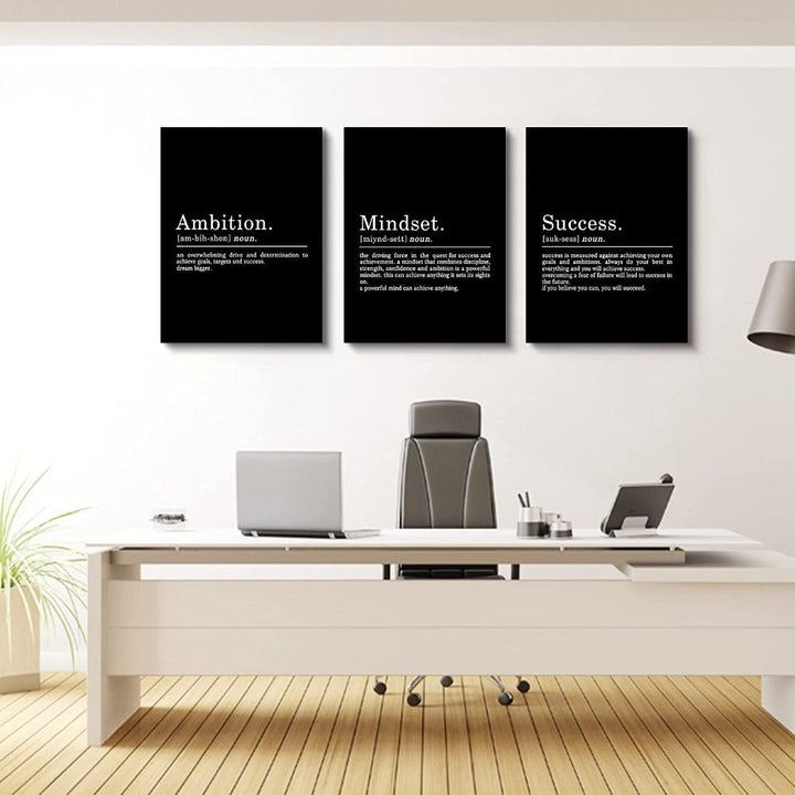 Framed Canvas Wall Art Quote | Bowlift