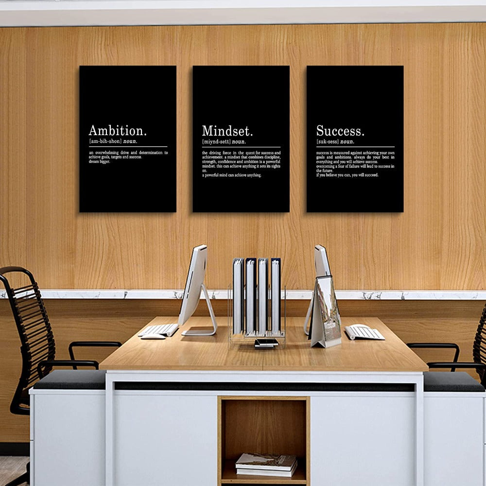Framed Canvas Wall Art Quote | Bowlift
