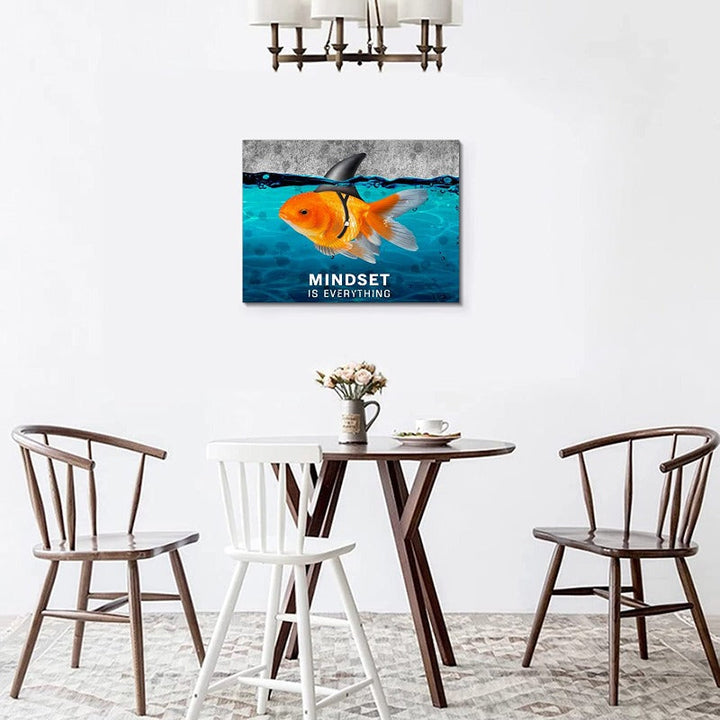 Framed Canvas Wall Art Positive Quote | Bowlift