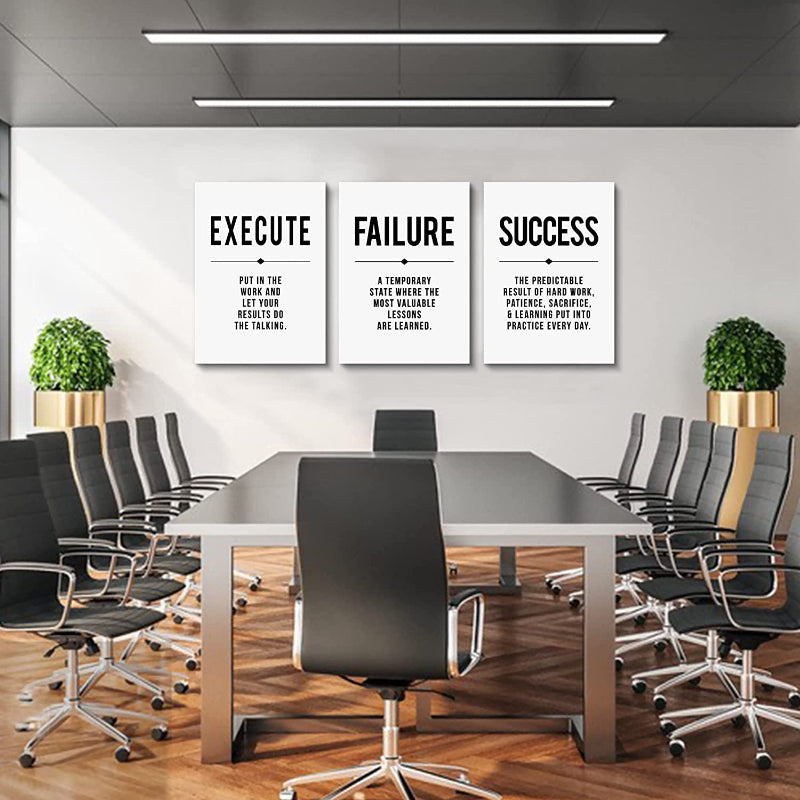 Framed Canvas Wall Art Positive Quote | Bowlift