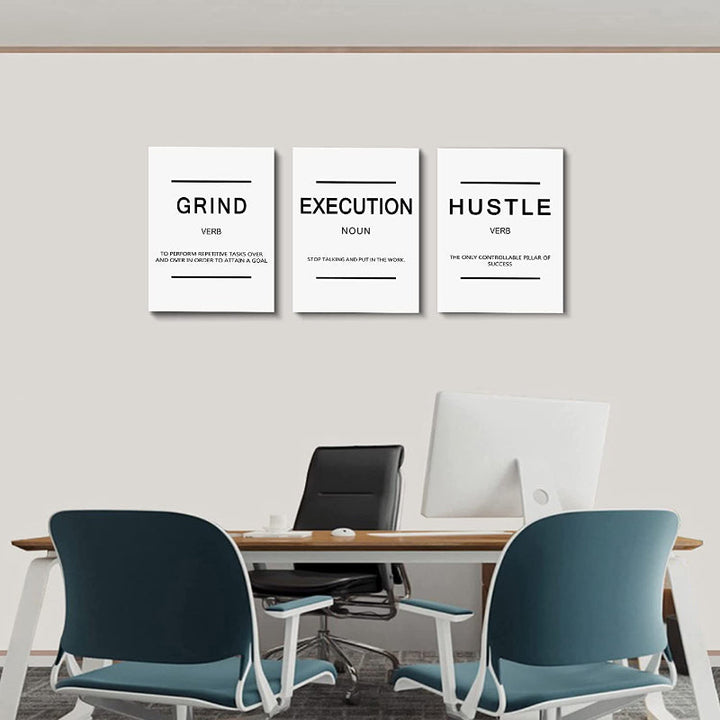 Framed Canvas Wall Art Positive Quote | Bowlift