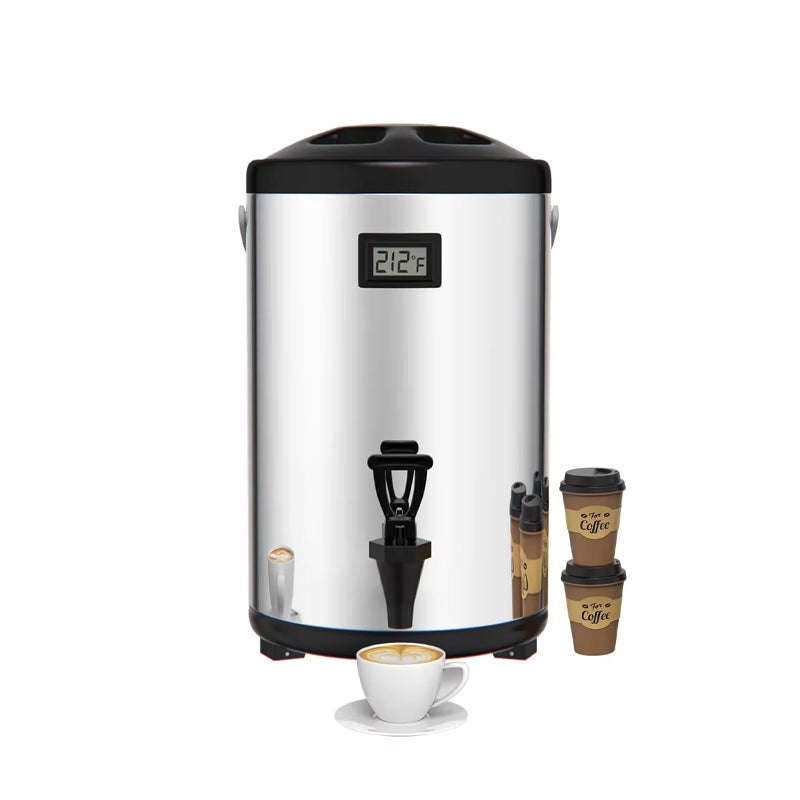 BowLift | Insulated Beverage Dispenser-75 Cup Hot&Cold Water Urn For Catering-Stainless Steel Premium 12 L/3.2 Gallon Hot Drink D