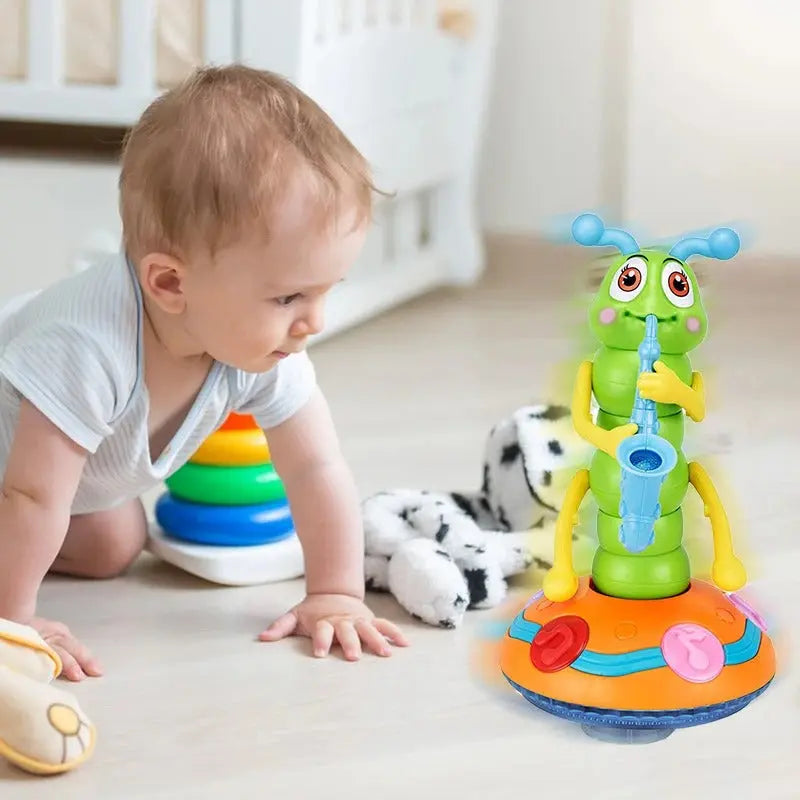 BowLift | Interactive dancing saxophone caterpillar with lights