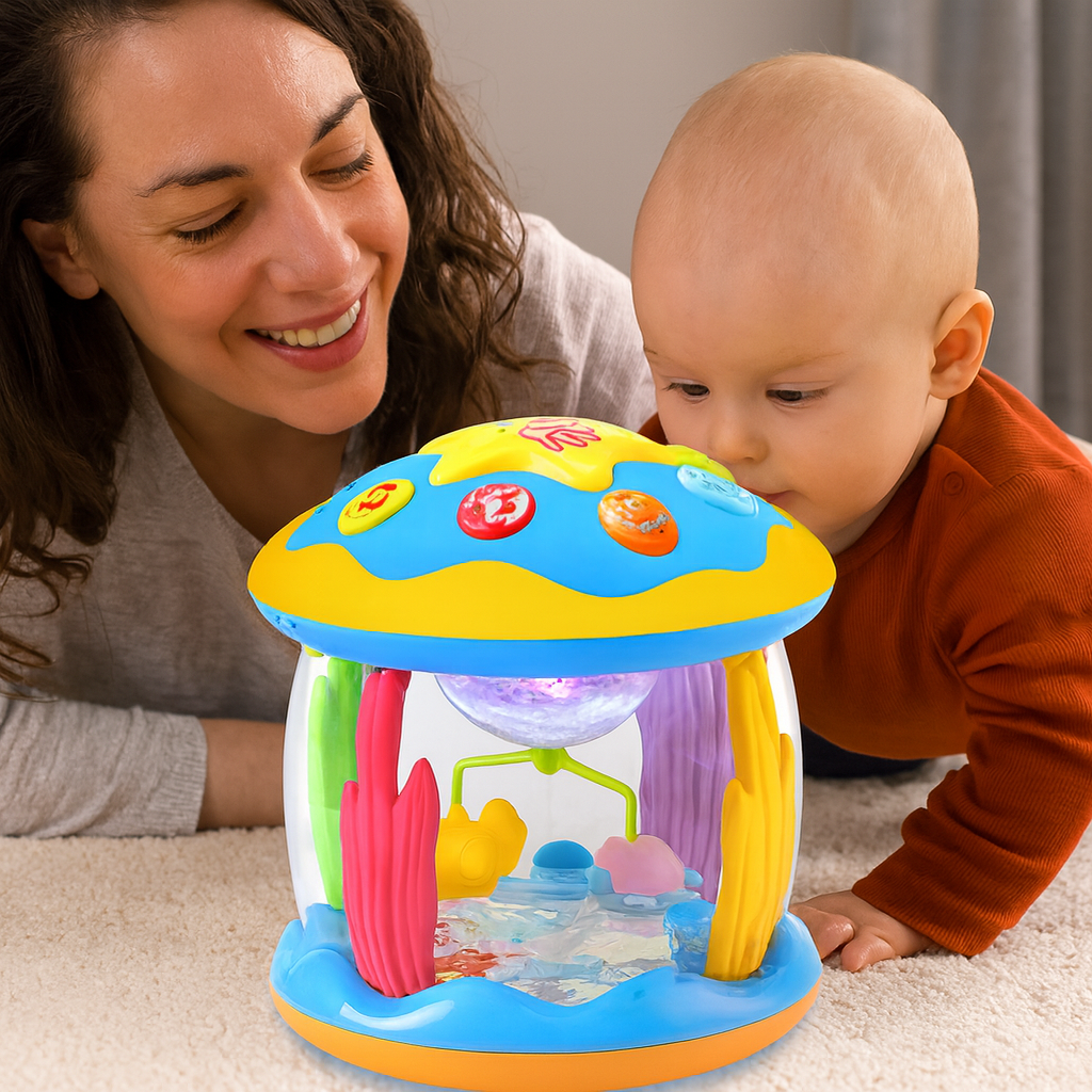 BowLift | Interactive Musical Sensory Toy for Infants with Light and Sound Effects