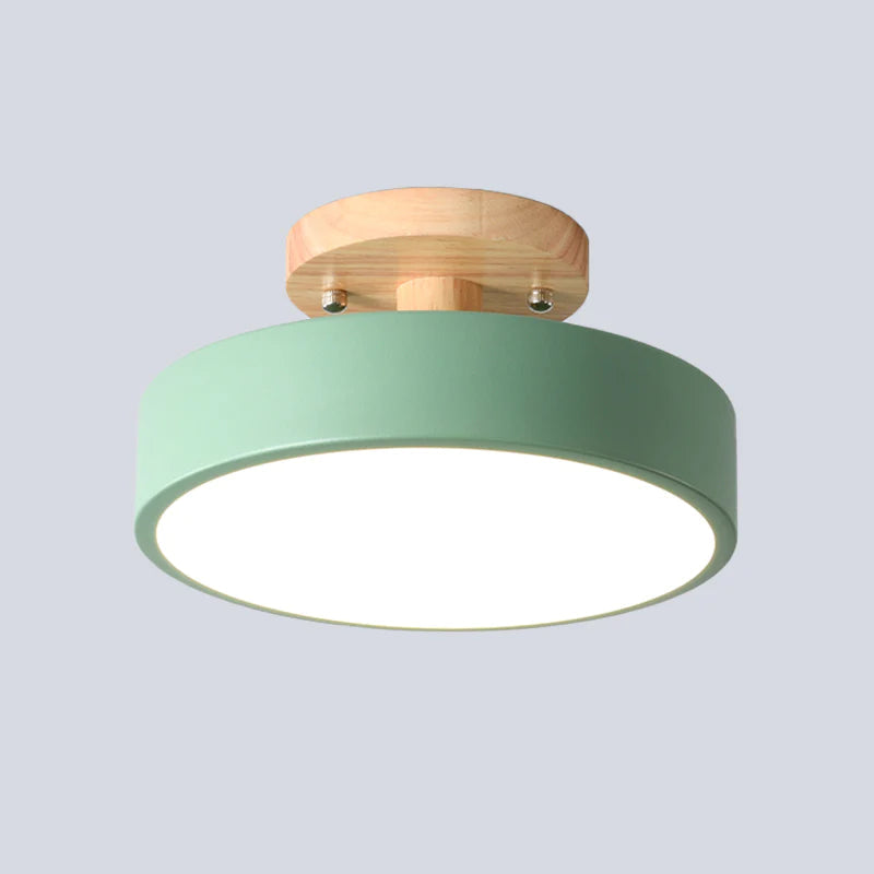 BowLift | LED Ceiling Light Wooden Flush Mount Fixture