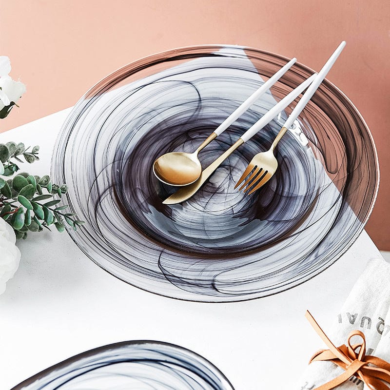 Irregular Glass Salad Bowl Bowlift