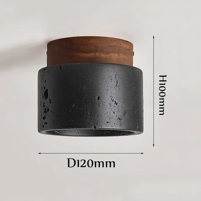 Modern Stone Ceiling Light – Rustic Lighting for Living Room and Hallway | Bowlift