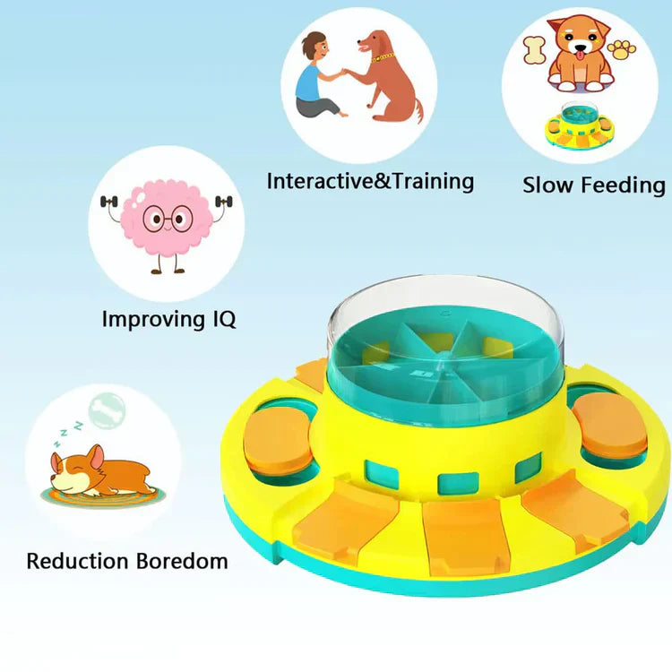 PuzzleFeast Pet Feeder - Interactive Feeding Game for Pets Bowlift