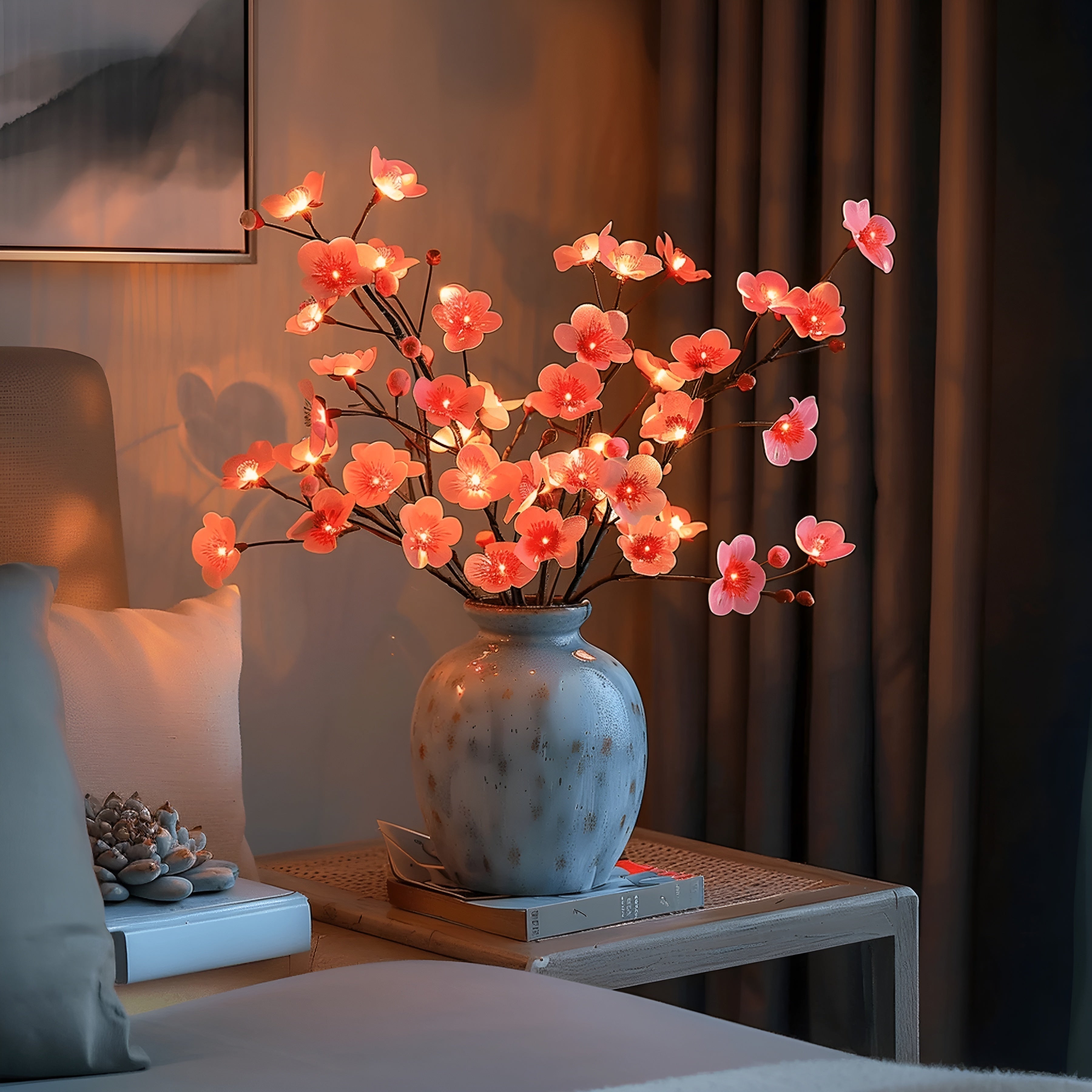 BowLift | EverLeaf Light – Natural Olive Branch LED Lamp for Atmospheric Lighting