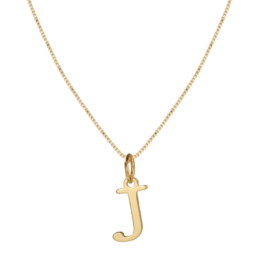 BowLift | 14k Minimal Serif Initial Necklace