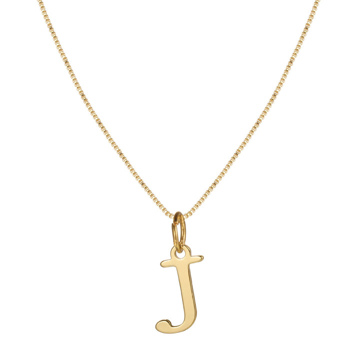 BowLift | 14k Minimal Serif Initial Necklace