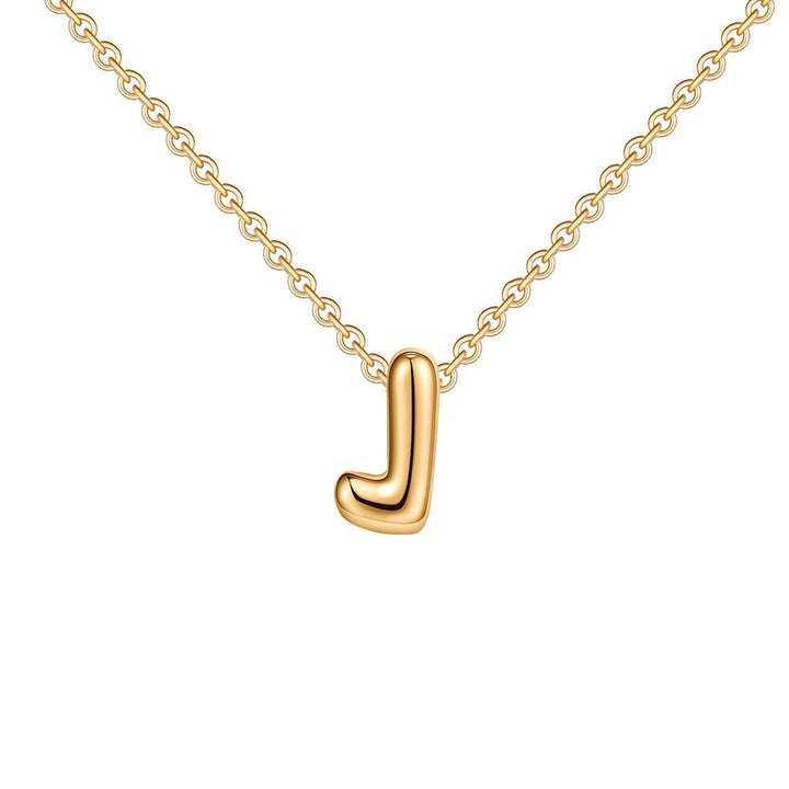 BowLift | Dainty Bubble Letter Initial Necklace