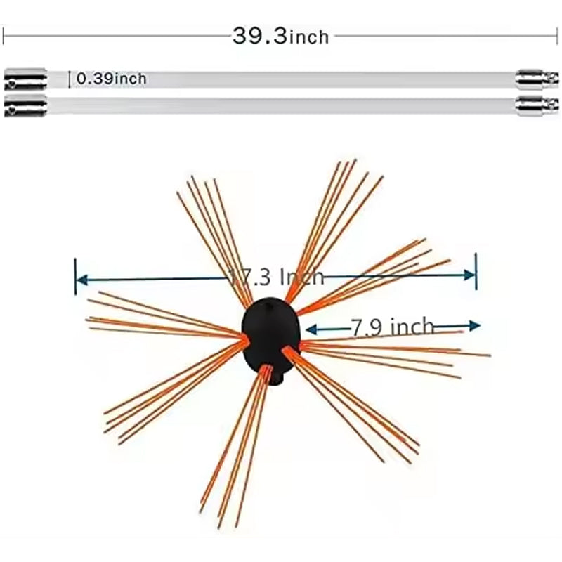 BowLift | High Quality Chimney Sweep Brush Kit Electrical Rotary Drill Drive Chimney Cleaning System Extend To 6m To 15m