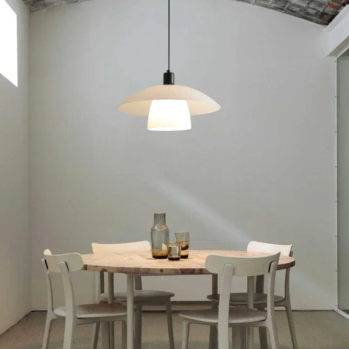 Modern Japanese Pendant Light Made of Glass – Minimalist Hanging Light for Dining Room and Kitchen | Bowlift