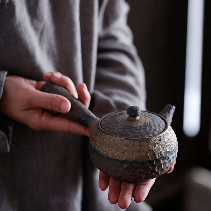 BowLift | Japanese Ceramic Kyusu Teapot Chinese Kung Fu Teapot Drinking Utensil 200ml