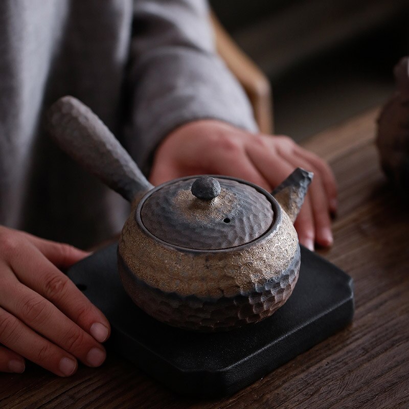 BowLift | Japanese Ceramic Kyusu Teapot Chinese Kung Fu Teapot Drinking Utensil 200ml