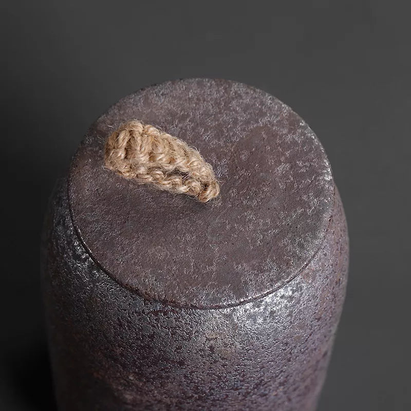 BowLift | Japanese tea canisters made of ceramics, retro stoneware, airtight, Gong-Fu made of ceramics, for candies, tea ceremony accessories