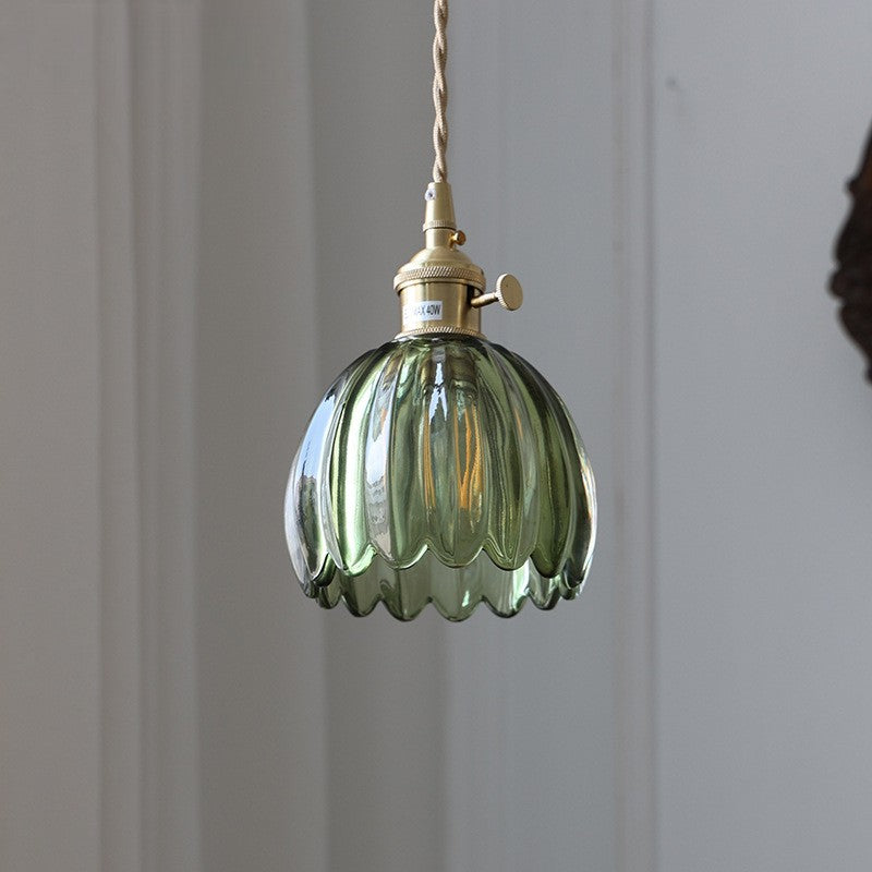 BowLift | Japanese Glass Pendant Lamp with Adjustable Height for Living Room and Dining Room – Modern Design above Table