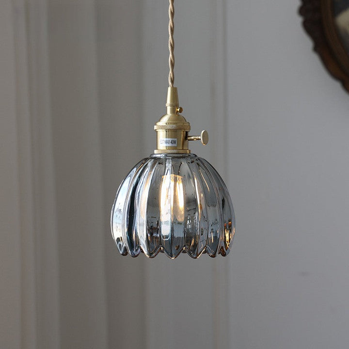 BowLift | Japanese Glass Pendant Lamp with Adjustable Height for Living Room and Dining Room – Modern Design above Table