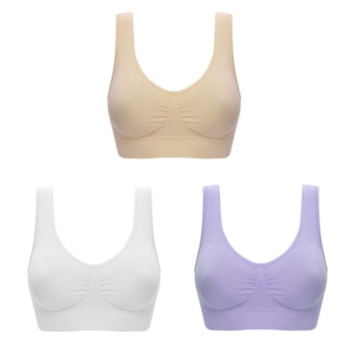 BowLift | Value pack 3pcs Seamless Push Up Bra Wireless Underwear