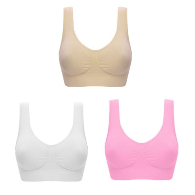 BowLift | Value pack 3pcs Seamless Push Up Bra Wireless Underwear