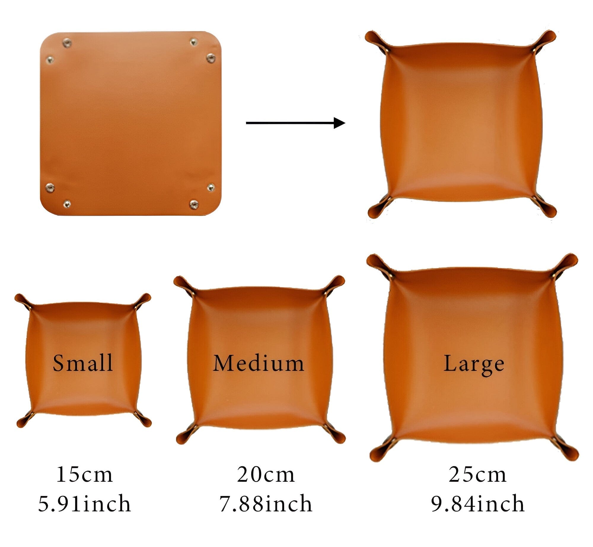 BowLift | Leather tray catch basin storage box